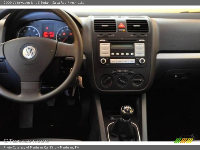 Salsa Red / Anthracite 2009 Volkswagen Jetta S Sedan