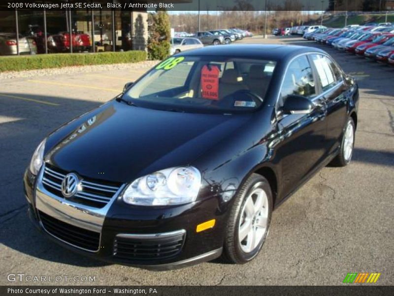 Black / Anthracite Black 2008 Volkswagen Jetta SE Sedan