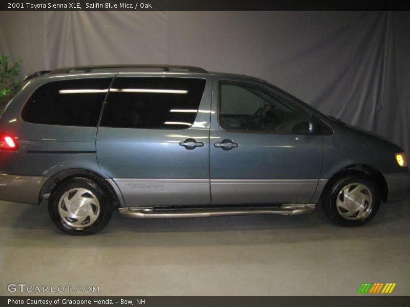 Sailfin Blue Mica / Oak 2001 Toyota Sienna XLE