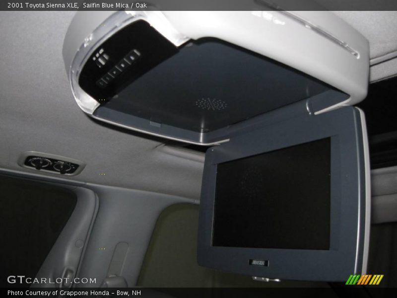 Sailfin Blue Mica / Oak 2001 Toyota Sienna XLE