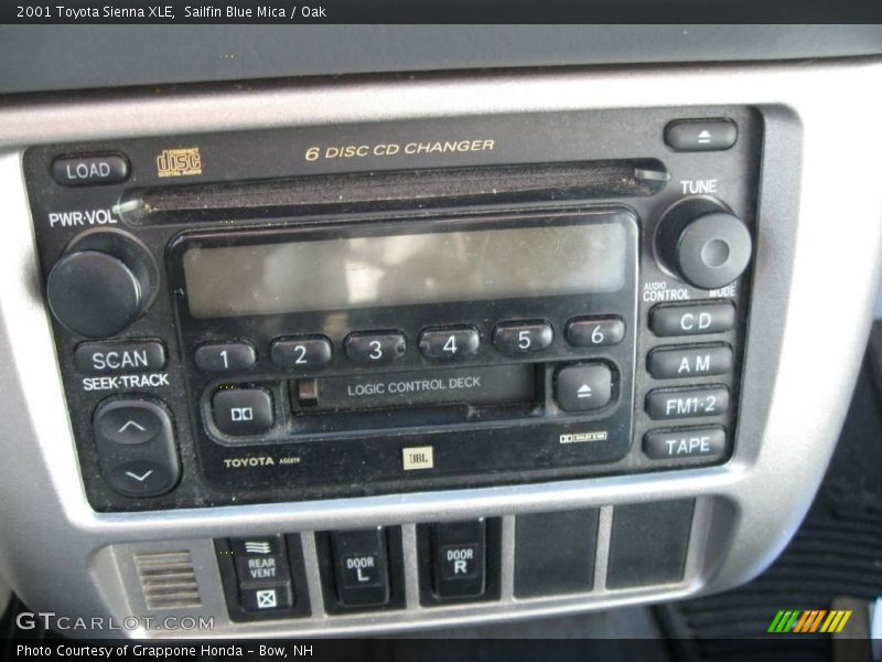 Sailfin Blue Mica / Oak 2001 Toyota Sienna XLE