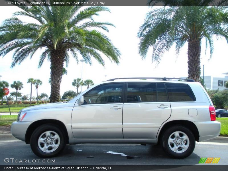 Millennium Silver Metallic / Gray 2002 Toyota Highlander I4
