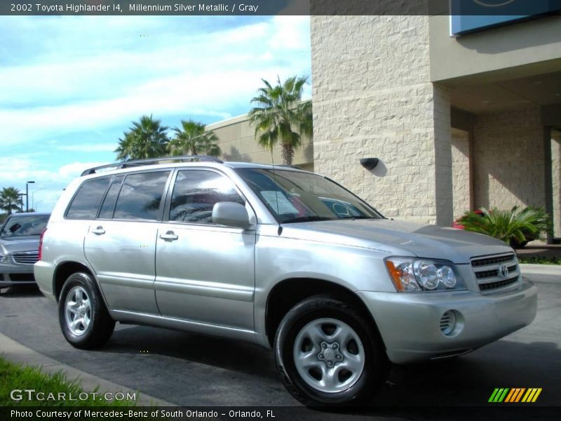 Millennium Silver Metallic / Gray 2002 Toyota Highlander I4