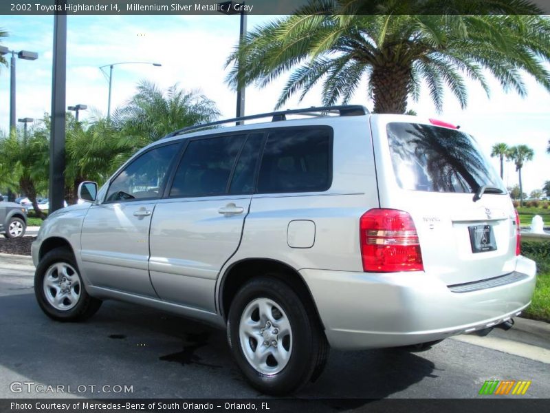 Millennium Silver Metallic / Gray 2002 Toyota Highlander I4