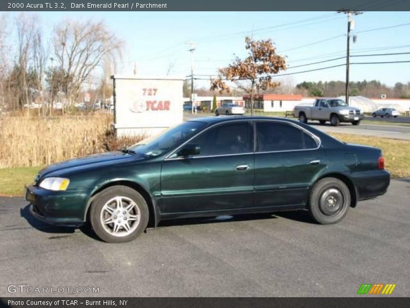 Dark Emerald Pearl / Parchment 2000 Acura TL 3.2