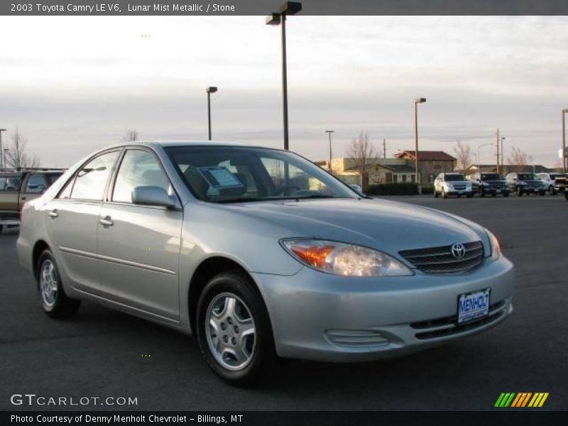 Lunar Mist Metallic / Stone 2003 Toyota Camry LE V6