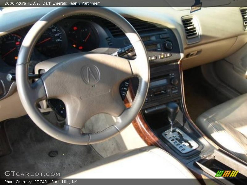 Dark Emerald Pearl / Parchment 2000 Acura TL 3.2