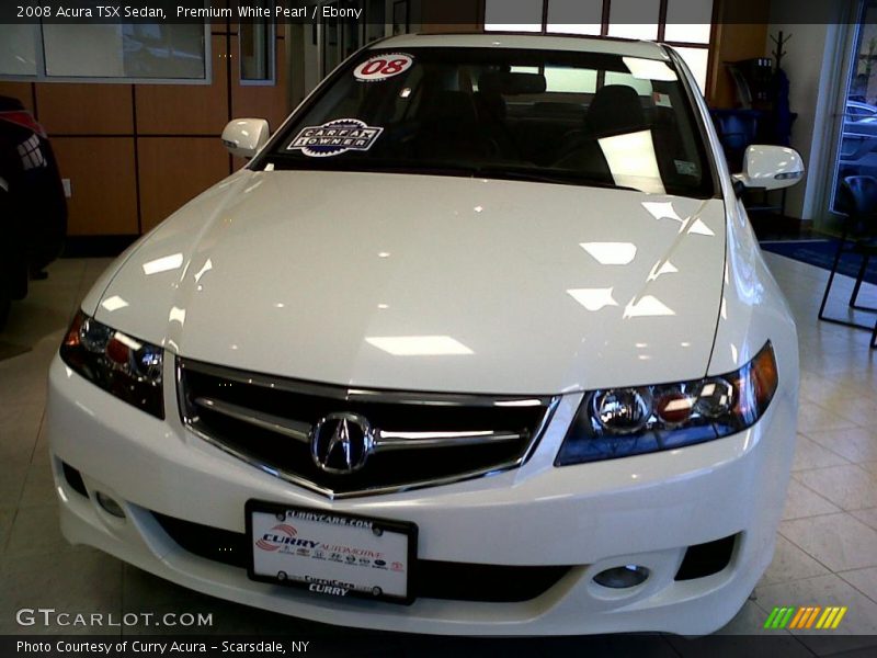 Premium White Pearl / Ebony 2008 Acura TSX Sedan