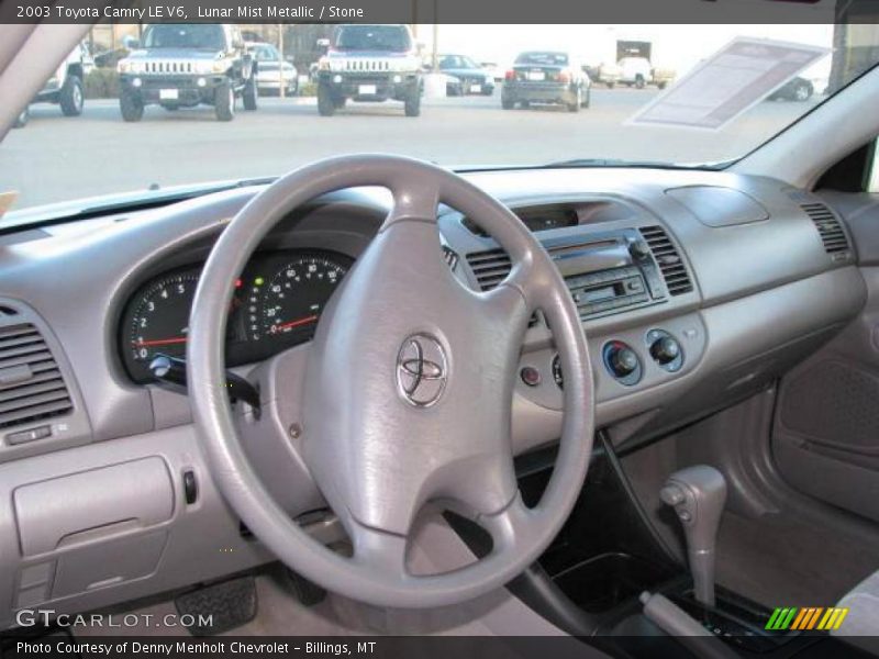 Lunar Mist Metallic / Stone 2003 Toyota Camry LE V6