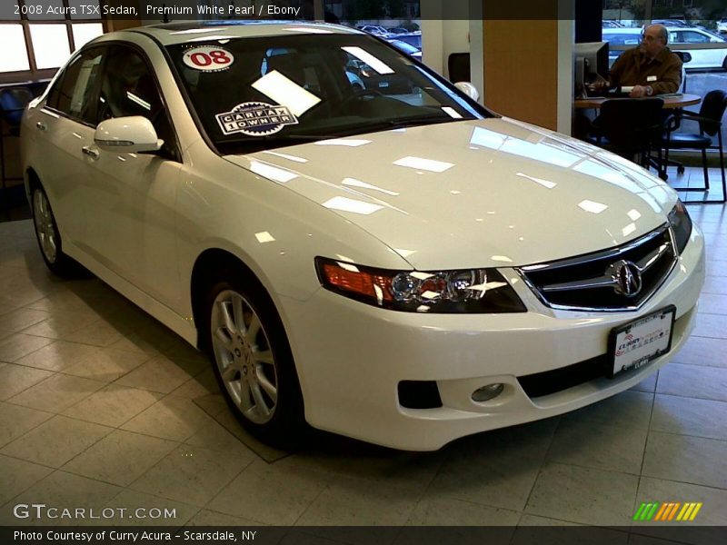 Premium White Pearl / Ebony 2008 Acura TSX Sedan