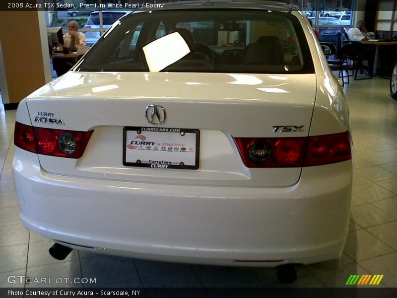 Premium White Pearl / Ebony 2008 Acura TSX Sedan