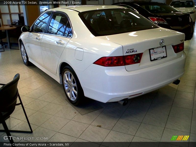 Premium White Pearl / Ebony 2008 Acura TSX Sedan