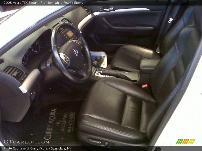 Premium White Pearl / Ebony 2008 Acura TSX Sedan