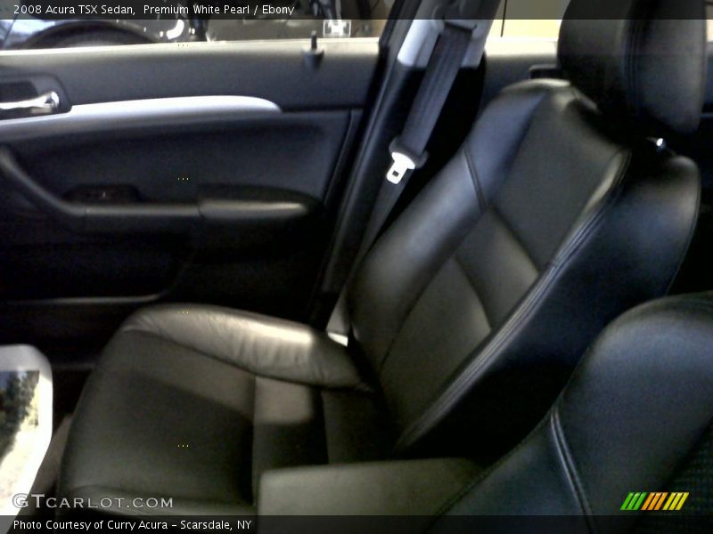 Premium White Pearl / Ebony 2008 Acura TSX Sedan