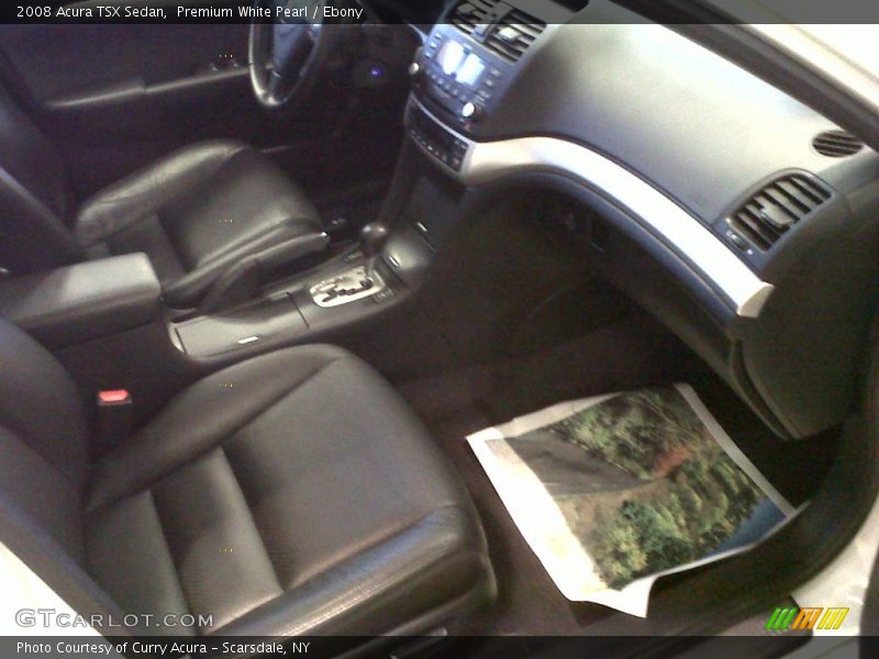 Premium White Pearl / Ebony 2008 Acura TSX Sedan