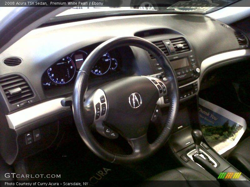 Premium White Pearl / Ebony 2008 Acura TSX Sedan
