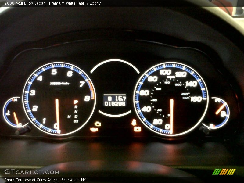 Premium White Pearl / Ebony 2008 Acura TSX Sedan