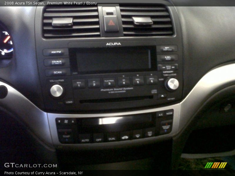 Premium White Pearl / Ebony 2008 Acura TSX Sedan