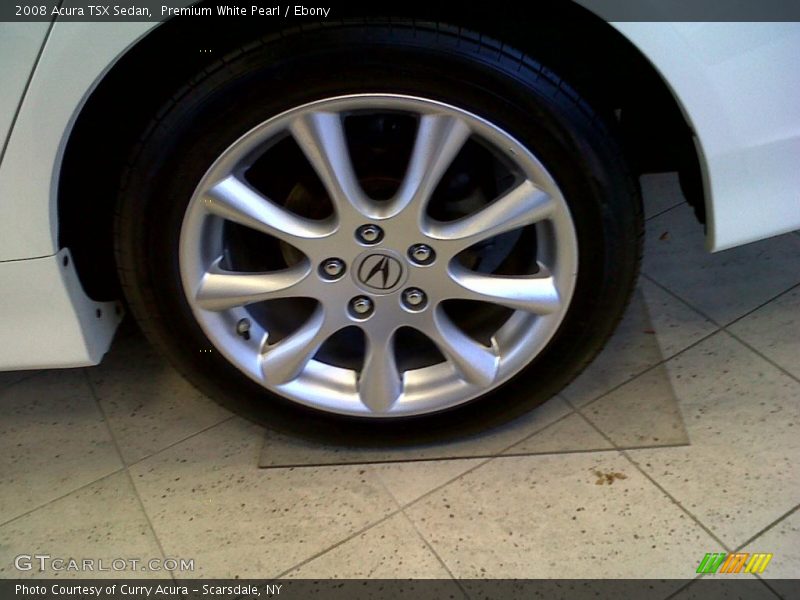 Premium White Pearl / Ebony 2008 Acura TSX Sedan