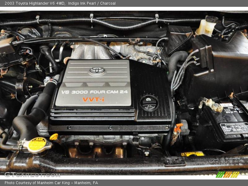 Indigo Ink Pearl / Charcoal 2003 Toyota Highlander V6 4WD
