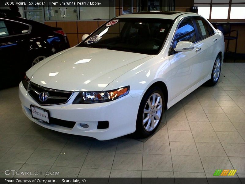 Premium White Pearl / Ebony 2008 Acura TSX Sedan