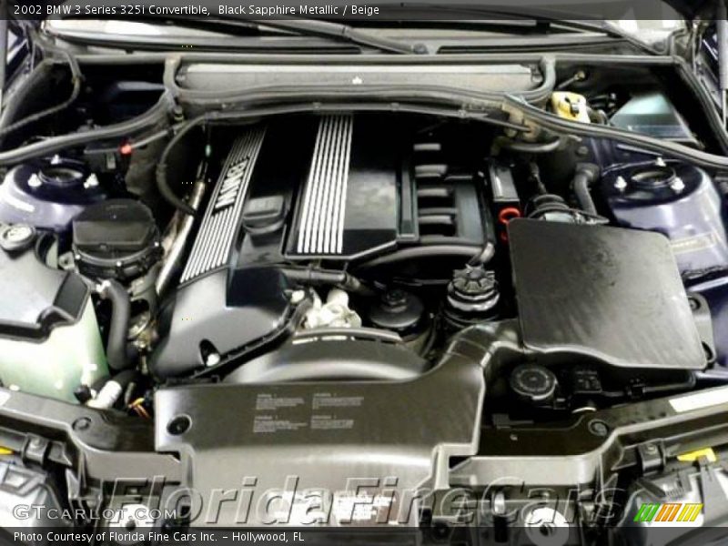Black Sapphire Metallic / Beige 2002 BMW 3 Series 325i Convertible