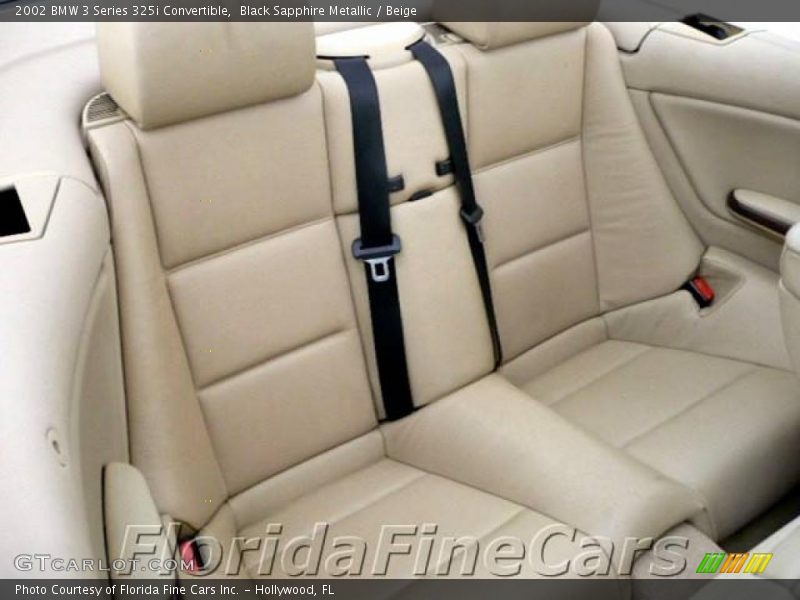 Black Sapphire Metallic / Beige 2002 BMW 3 Series 325i Convertible