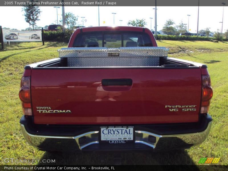 Radiant Red / Taupe 2005 Toyota Tacoma PreRunner Access Cab