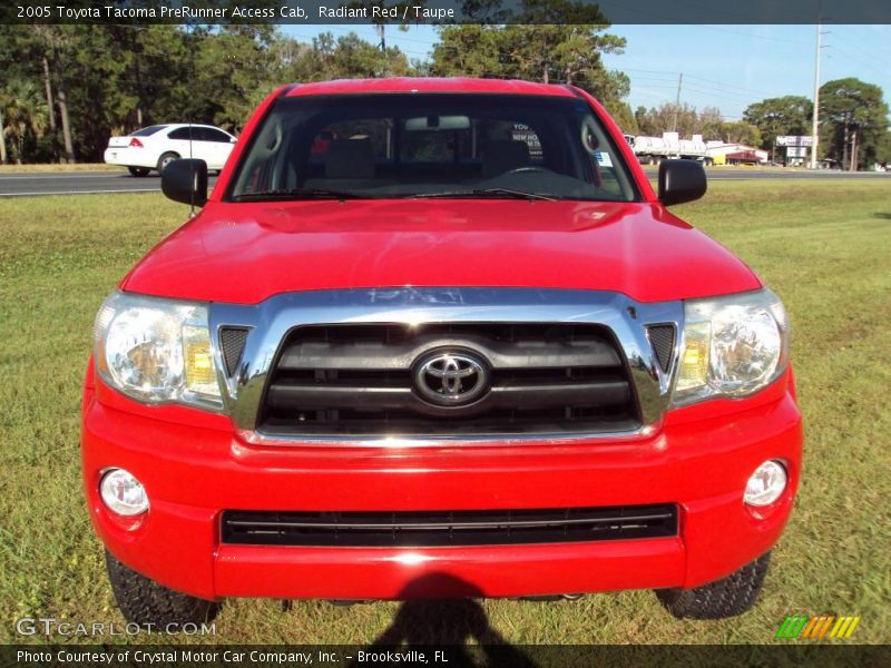 Radiant Red / Taupe 2005 Toyota Tacoma PreRunner Access Cab
