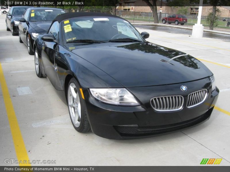 Jet Black / Black 2007 BMW Z4 3.0si Roadster