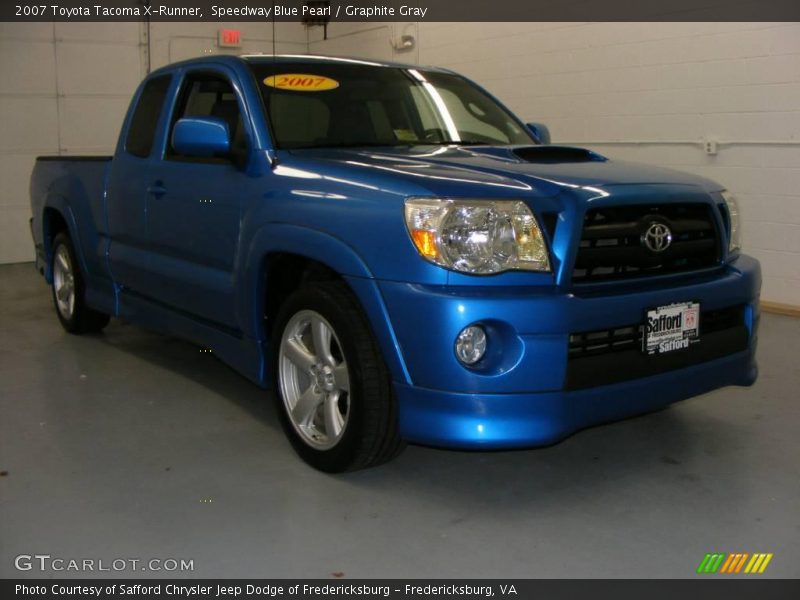 Speedway Blue Pearl / Graphite Gray 2007 Toyota Tacoma X-Runner