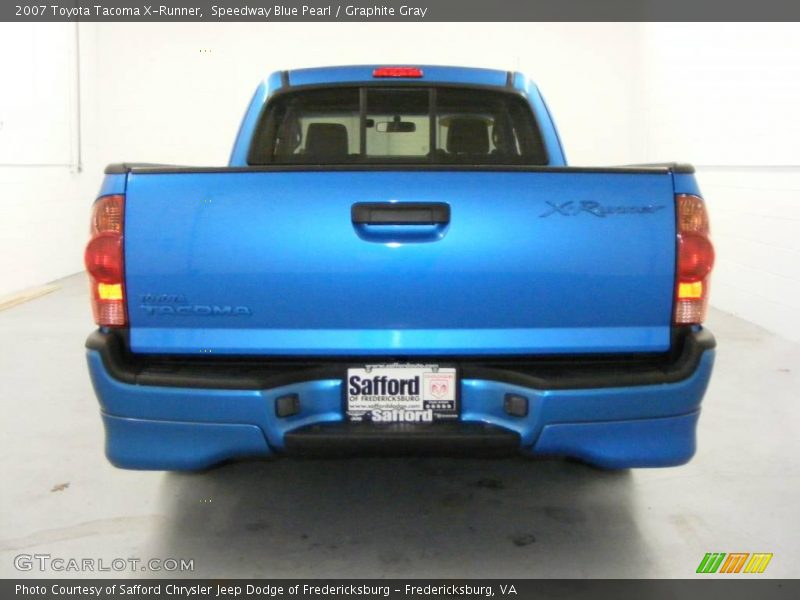 Speedway Blue Pearl / Graphite Gray 2007 Toyota Tacoma X-Runner