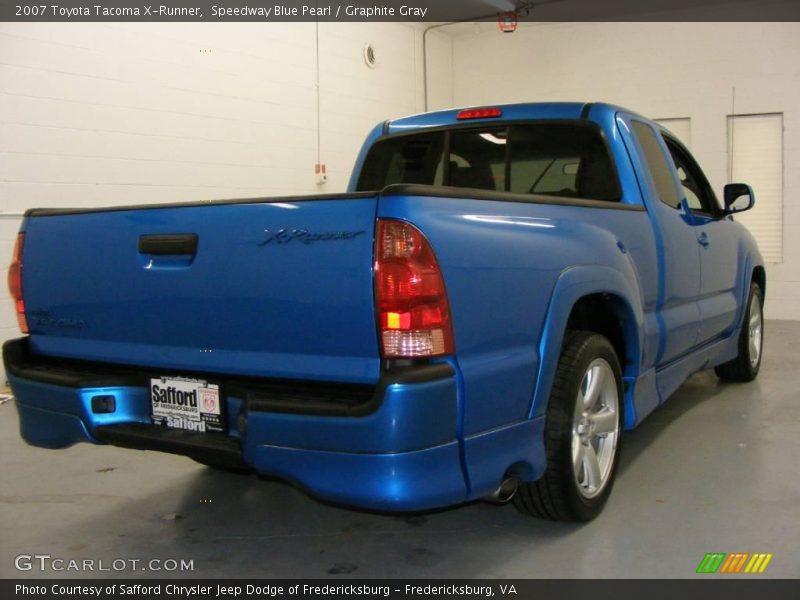 Speedway Blue Pearl / Graphite Gray 2007 Toyota Tacoma X-Runner