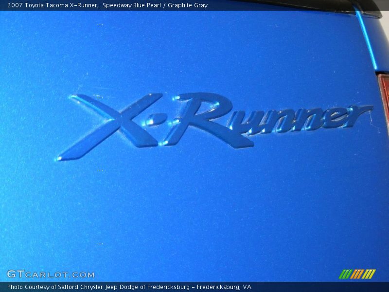 Speedway Blue Pearl / Graphite Gray 2007 Toyota Tacoma X-Runner