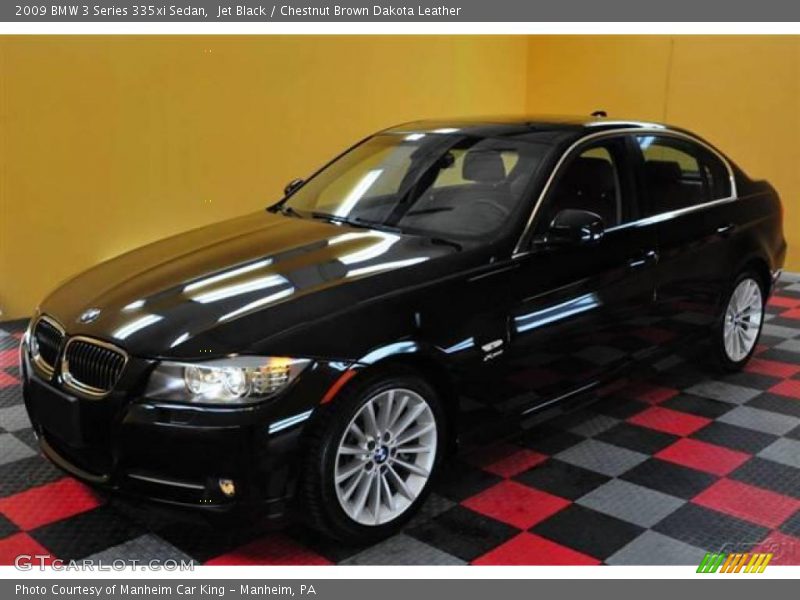 Jet Black / Chestnut Brown Dakota Leather 2009 BMW 3 Series 335xi Sedan