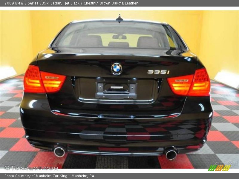 Jet Black / Chestnut Brown Dakota Leather 2009 BMW 3 Series 335xi Sedan
