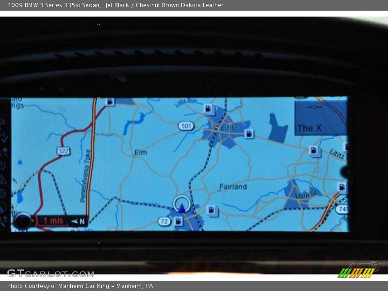 Jet Black / Chestnut Brown Dakota Leather 2009 BMW 3 Series 335xi Sedan