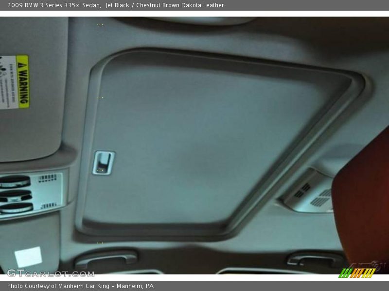 Jet Black / Chestnut Brown Dakota Leather 2009 BMW 3 Series 335xi Sedan