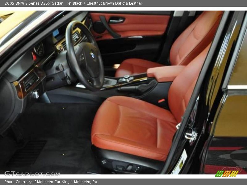 Jet Black / Chestnut Brown Dakota Leather 2009 BMW 3 Series 335xi Sedan