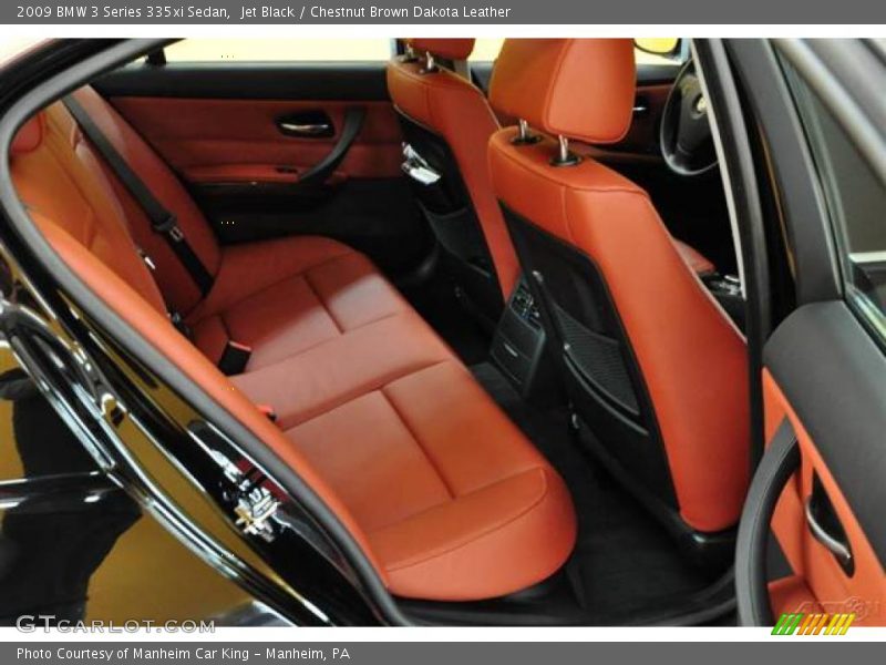 Jet Black / Chestnut Brown Dakota Leather 2009 BMW 3 Series 335xi Sedan