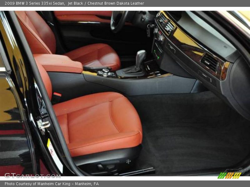 Jet Black / Chestnut Brown Dakota Leather 2009 BMW 3 Series 335xi Sedan