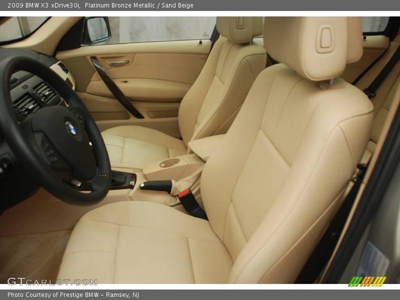 Platinum Bronze Metallic / Sand Beige 2009 BMW X3 xDrive30i