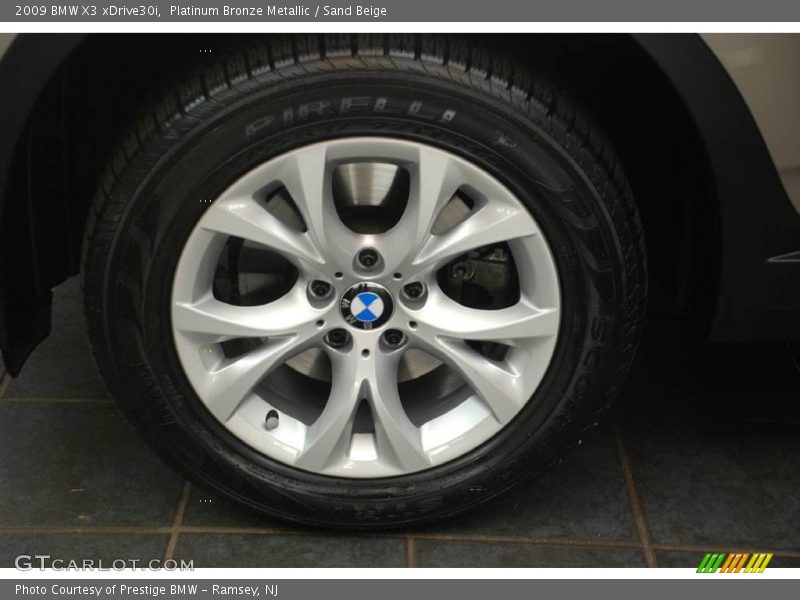 Platinum Bronze Metallic / Sand Beige 2009 BMW X3 xDrive30i