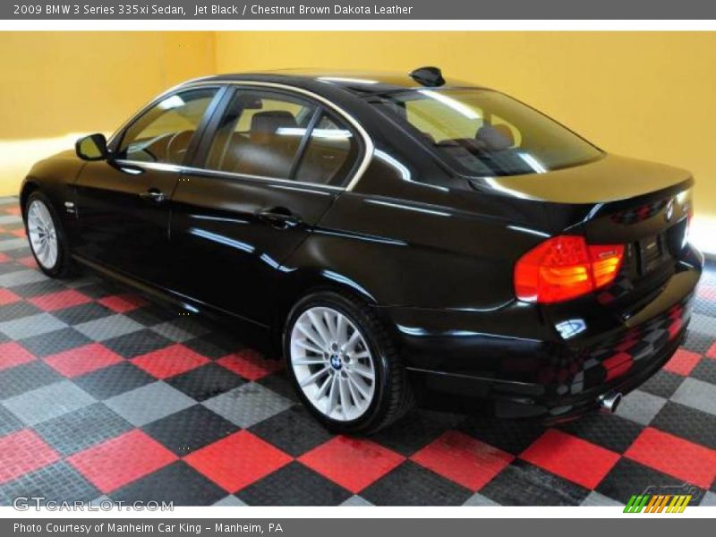 Jet Black / Chestnut Brown Dakota Leather 2009 BMW 3 Series 335xi Sedan