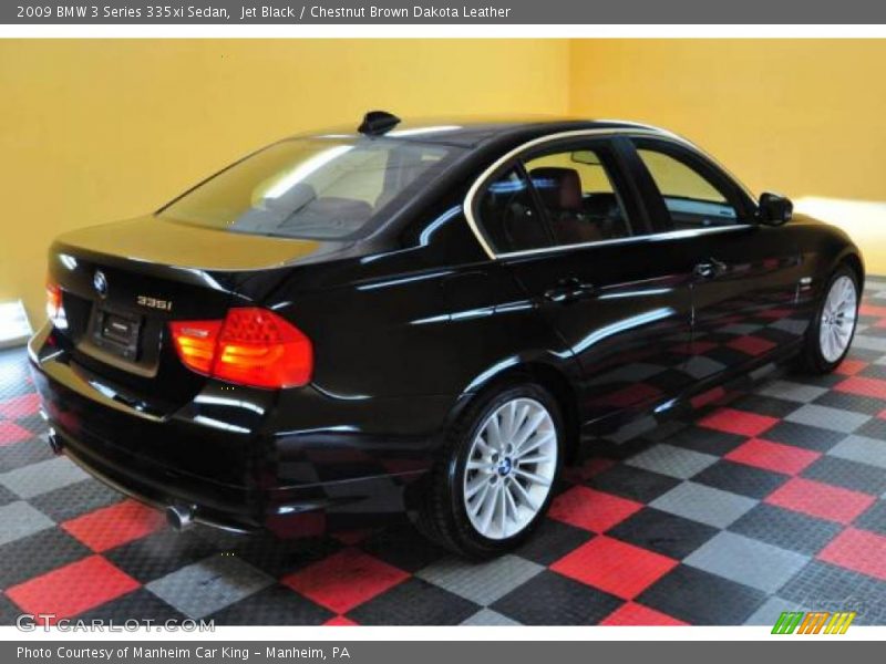 Jet Black / Chestnut Brown Dakota Leather 2009 BMW 3 Series 335xi Sedan