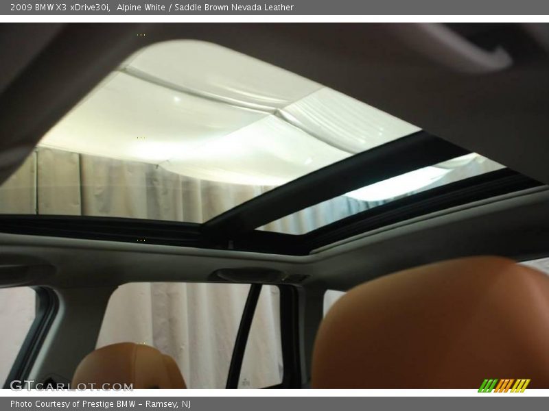Alpine White / Saddle Brown Nevada Leather 2009 BMW X3 xDrive30i