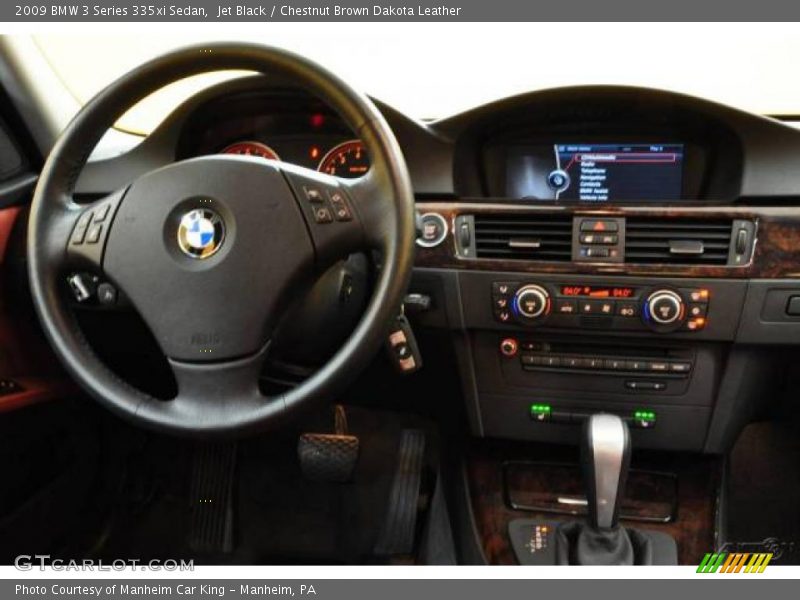 Jet Black / Chestnut Brown Dakota Leather 2009 BMW 3 Series 335xi Sedan