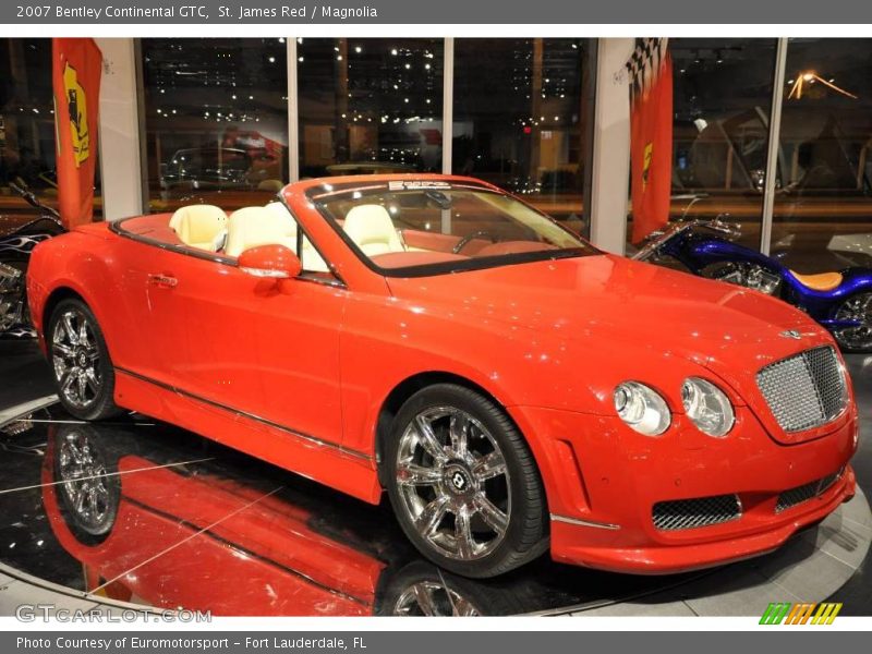 St. James Red / Magnolia 2007 Bentley Continental GTC