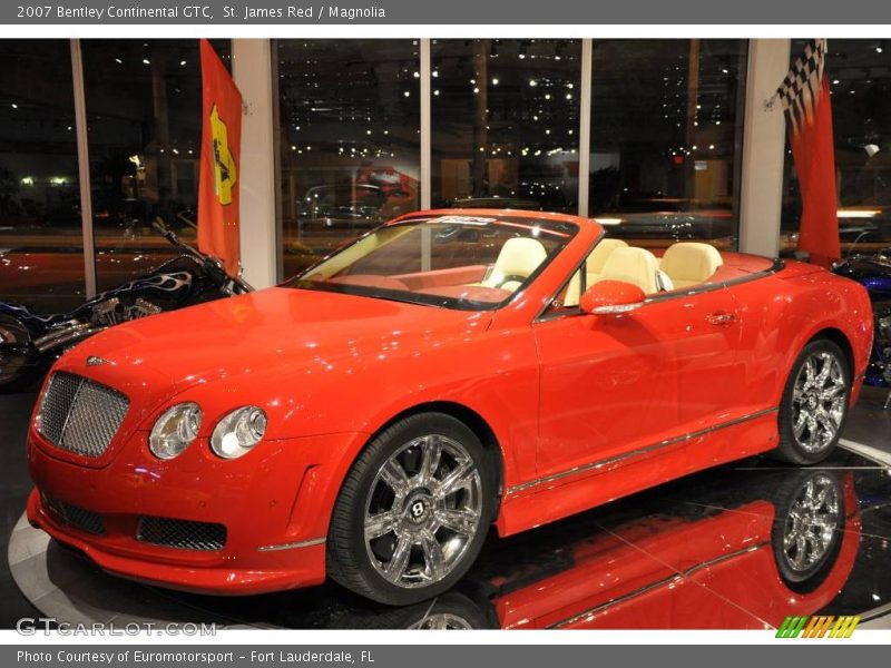 St. James Red / Magnolia 2007 Bentley Continental GTC