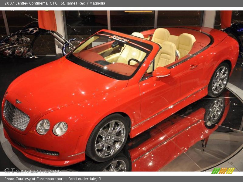 St. James Red / Magnolia 2007 Bentley Continental GTC